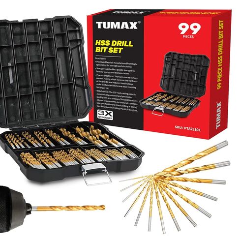 3 PCS M35 Cobalt Step Drill Bit Set with TiAlN Coating, 1/4" Hex Shank Impact Ready, 1/8" to 7/8" HSS-Co Multi-Hole Unibit with Dual-Spiral Flute for Stainless Steel, Metal, HVAC, Electrical in Saudi Arabia