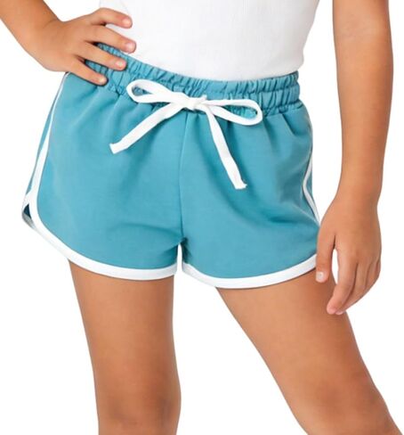 شورت دولفين للفتيات الصغيرات مصنوع من القطن برباط مطاطي قصير رياضي صيفي قصير للتمرين والرقص والركض للأطفال من سن 3 إلى 9 سنوات in Kuwait