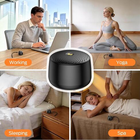 Monster Nano S36 Portable White Noise Machine with 15 Non-Looping Sleep Sounds, Bluetooth 6.0, Mini, Rechargeable Battery, Timer & Memory Function for Baby, Adult, Travel, Office in Saudi Arabia