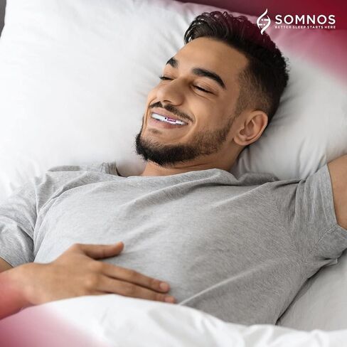 Somnos Anti Snore Mouthguard - Adjustable Sleep Mouth Guard for Snoring - Lightweight, Comfortable, and Effective for Reducing Snoring - Opens Airway for a Good Night’s Sleep - Size Medium … in Saudi Arabia