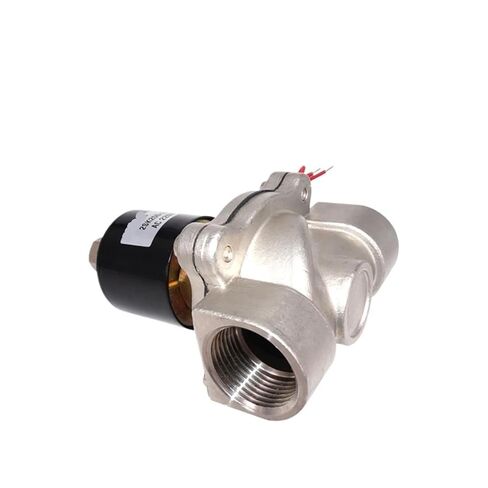 2S025-08K صمام الملف اللولبي المفتوح عادة، 1/4 "إلى 1" صمام كهربائي من الفولاذ المقاوم للصدأ، 12 فولت/24 فولت/110 فولت/220 فولت للهواء/الغاز (2S040-10K، AC380V) in Kuwait