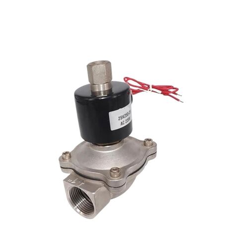 2S025-08K Normally Open Solenoid Valve, 1/4" to 1" Stainless Steel Electric Valve, 12V/24V/110V/220V for Air/Gas(2S160-15K,DC24V) in Saudi Arabia