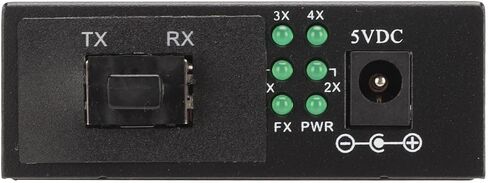 SUNGOOYUE Gigabit Fiber Media Converter, SFP to RJ45 Ethernet Converter with Hot Swappable FX Ports, for Single Mode and Multimode Fiber Optic SFP Modules 10 100 1000 Base T (US Plug) in Saudi Arabia