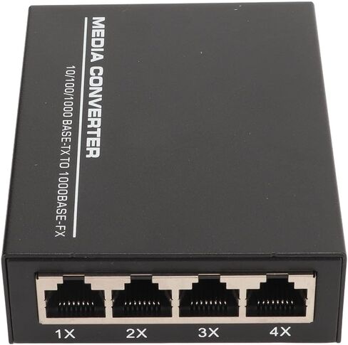 SUNGOOYUE Gigabit Fiber Media Converter, SFP to RJ45 Ethernet Converter with Hot Swappable FX Ports, for Single Mode and Multimode Fiber Optic SFP Modules 10 100 1000 Base T (US Plug) in Saudi Arabia