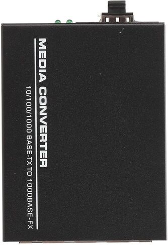 SUNGOOYUE Gigabit Fiber Media Converter, SFP to RJ45 Ethernet Converter with Hot Swappable FX Ports, for Single Mode and Multimode Fiber Optic SFP Modules 10 100 1000 Base T (US Plug) in Saudi Arabia