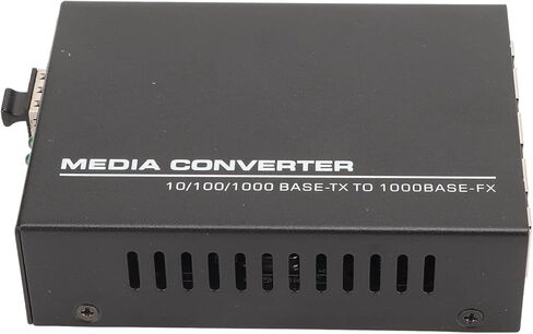 SUNGOOYUE Gigabit Fiber Media Converter, SFP to RJ45 Ethernet Converter with Hot Swappable FX Ports, for Single Mode and Multimode Fiber Optic SFP Modules 10 100 1000 Base T (US Plug) in Saudi Arabia