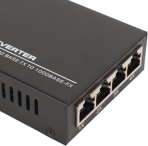 SUNGOOYUE Gigabit Fiber Media Converter, SFP to RJ45 Ethernet Converter with Hot Swappable FX Ports, for Single Mode and Multimode Fiber Optic SFP Modules 10 100 1000 Base T (US Plug) in Saudi Arabia