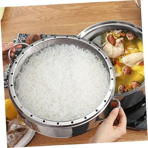 304 Stainless Steel Steaming Basket Set Removable Base Household Food Steamer for Cooking Dim Sum Vegetables and Buns Dishwasher Safe Stackable Design in Saudi Arabia
