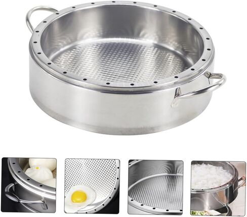 304 Stainless Steel Steaming Basket Set Removable Base Household Food Steamer for Cooking Dim Sum Vegetables and Buns Dishwasher Safe Stackable Design in Saudi Arabia