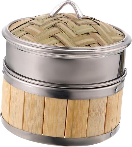 1 Set Food Steamer with Banding Steamer with Cover for Steaming Meat and Desserts Smooth Edges for Safe Use Nutrient Retaining Cooking in Saudi Arabia