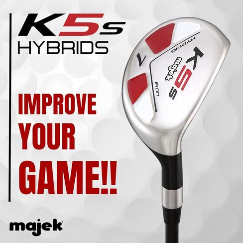 Majek Golf Senior Lady #7 Hybrid Lady Flex Right Handed Utility L Flex Club with Premium Ladies Arthritic Grip in Saudi Arabia