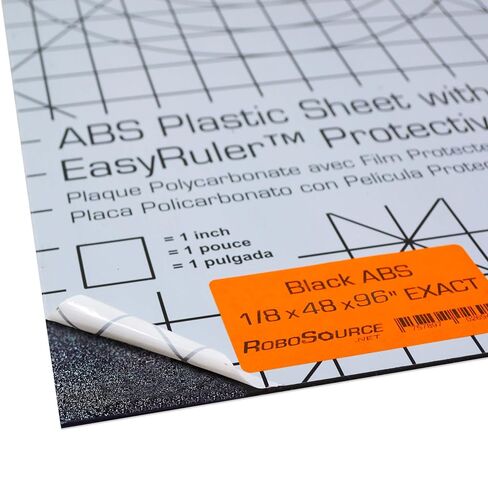 ABS Black Plastic Sheet 48" X 96" X 0.118" (1/8") 4x8 ft, Black Haircell, for Automotive, Hobby, DIY, Industrial. Easy to Cut, Bend, Mold. in Saudi Arabia