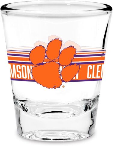 Rico Industries NCAA Clemson Tigers Standard 1.7oz Shot Glass Durable Barware for Game Day & Home Bars in Saudi Arabia