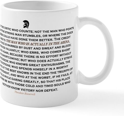 CafePress Man In The Arena Mugs 11 oz (325 ml) Ceramic Coffee Mug in Saudi Arabia