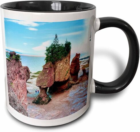 3dRose Lovers Arch، Bear Rock، Bay of Fundy، New Brunswick - CN04 MGL0001 - Miva Stock 15oz كوب أزرق بلونين in Saudi Arabia