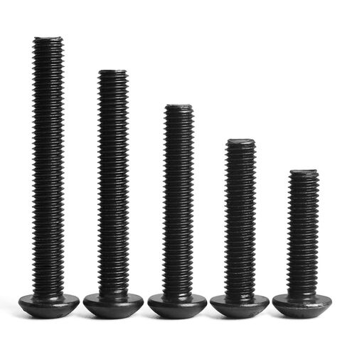SUNXULIMI M5 x 20/25/30/35/40mm Button Head Socket Screws M5 Bolts, 10.9 Grade Alloy Steel, Bright Finish, Metric Allen Hex Drive, Fully Threaded, 50PCS in Saudi Arabia