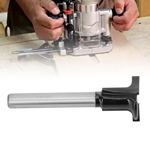 RiToEasysports T Slot Router Bit، طرف كربيد قطع دقيق 1/4 بوصة ساق بقطر 3/8 و1/2 بوصة لعمال الخشب وآلات CNC والمشروعات اليدوية in Kuwait