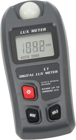 Digital Meter, Illuminometer Light Meter with LCD Display, 0.1-200000 0.01-20000 Fc, Auto Ranging for Photography Plants Indoor Outdoor in Saudi Arabia