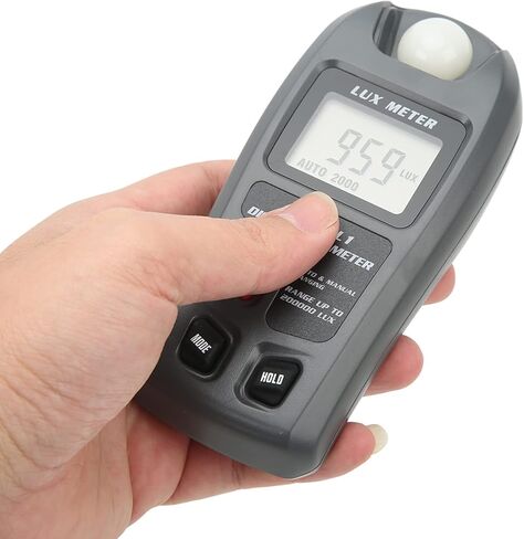 Digital Meter, Illuminometer Light Meter with LCD Display, 0.1-200000 0.01-20000 Fc, Auto Ranging for Photography Plants Indoor Outdoor in Saudi Arabia