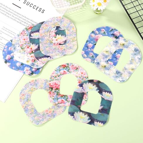 25pcs Waterproof Overpatches for Omnipod 5, Breathable Adhesive Patches Oil Floral Print CGM Sensor Cover Tape Secure Grip Stickers for Omnipod 5 Accessories in Saudi Arabia