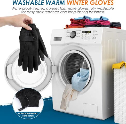 Anpress USB Heated Gloves for Men Women Full Finger Hand Warmers Heated Gloves Electric Heating Mittens Waterproof Windproof Thermal Warm Winter Gifts for Cycling Driving Skiing, 3 Levels Temperature in Saudi Arabia