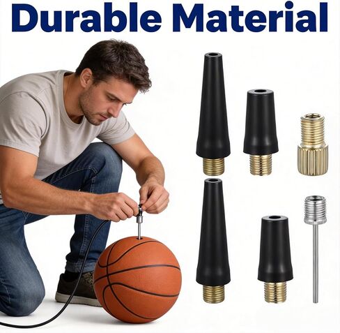 8 عبوات من إبر استبدال مضخة الإطارات - استبدال مجموعة إبرة مضخة الكرة للإطارات المحمولة - طقم محول ضاغط الهواء للنفخ، والكرات الرياضية، والدراجات، والدراجة in Kuwait