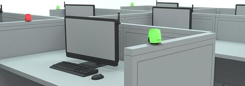 مؤشر حالة USB Busylight UC Omega Plus مع ملحق مغناطيسي، لوحات معدنية إضافية، سهلة التركيب في المكتب والمكتب المنزلي، إشارة مرور LED لحالة اتصال التركيز الهادئ، متوافق in Kuwait