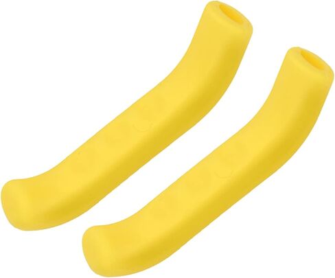 Tiiyee Brake Lever Grip, Bike Brake Handle Silicone Sleeve Bicycle Brake Lever Grip Protector Cover Anti Slip Shock Absorbing Cycle Universal Accessory for Fly Road Folding Mountain Cycling(Yellow) in Saudi Arabia