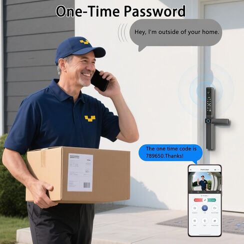 قفل باب منزلق ذكي مع مقبض دخول بدون مفتاح قفل باب منزلق مع رمز بصمة الإصبع وبطاقة RFID ولوحة مفاتيح رقمية ومفتاح تطبيق عن بعد وإطار نحيف وباب فناء مع مقبض in Kuwait