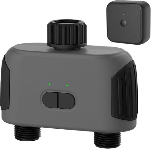 1PCS Two-Way Water Valve Watering Timer Automatic drip Irrigation Controller(EU Timer with HUB) in Saudi Arabia