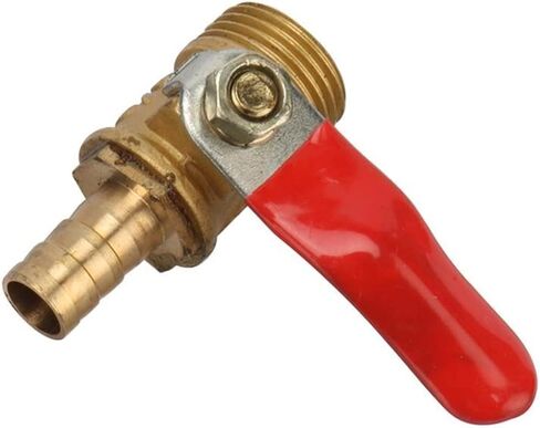 Brass Barbed Ball Valve 3/8" Male Thread to Barbed 8mm Hose Pipe Connect Interface Copper Connector Joint Coupler Pipe Fittings in Kuwait