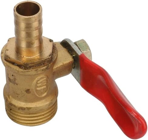 Brass Barbed Ball Valve 3/8" Male Thread to Barbed 8mm Hose Pipe Connect Interface Copper Connector Joint Coupler Pipe Fittings in Kuwait