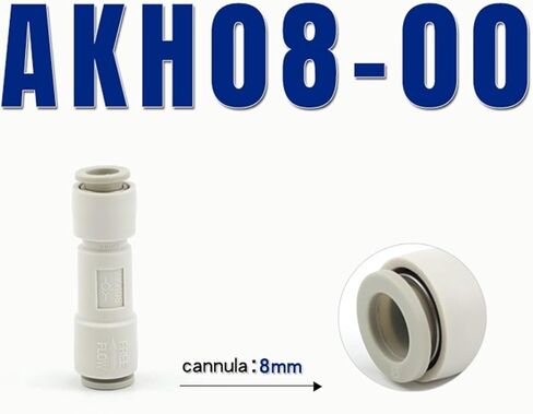 AKH 8mm air pipe one-way valve pneumatic check valve joint j-akh04/06/08/10/12-00mm vacuum available(AKH08-00) in Saudi Arabia