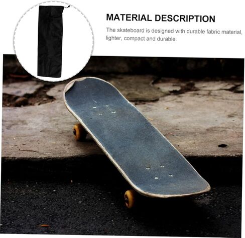 PartyKindom Double Tilt Skateboard Shoulder Bag Black Thickened Portable Skateboard Carry Bag Multifunctional Rucksack for Drift Board Outdoor Sports in Saudi Arabia