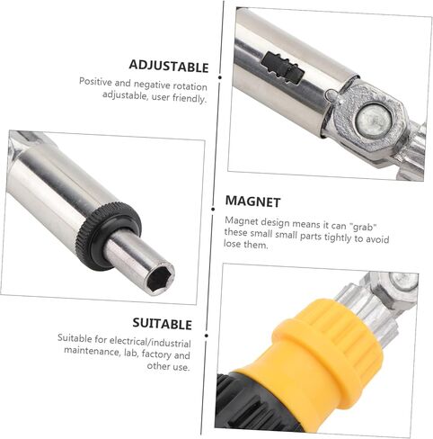 Ratchet Wrench Power Tools Multi-Function Ratchet Wrench Screwdriver Handle No Screwdriver Head Rotation Magnetic Design in Saudi Arabia