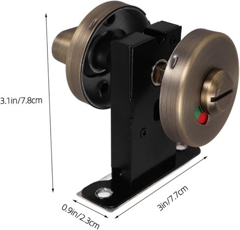 Homoyoyo الفولاذ المقاوم للصدأ جيب قفل الباب تصميم الخصوصية قفل مؤشر بدون مفتاح لباب غرفة نوم الحمام in Kuwait