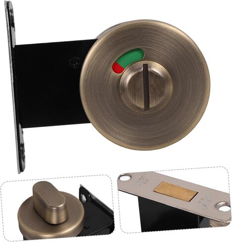 الفولاذ المقاوم للصدأ مؤشر الخصوصية قفل قفل باب الحمام بدون مفتاح للحمامات العامة تصميم سهل التركيب البناء الفولاذ المقاوم للصدأ in Kuwait