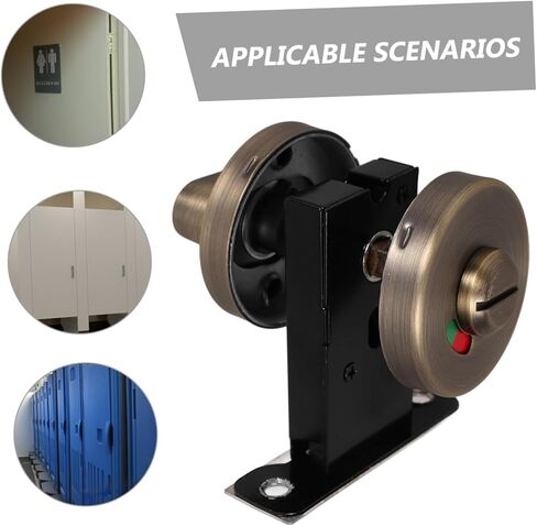 الفولاذ المقاوم للصدأ مؤشر الخصوصية قفل قفل باب الحمام بدون مفتاح للحمامات العامة تصميم سهل التركيب البناء الفولاذ المقاوم للصدأ in Kuwait