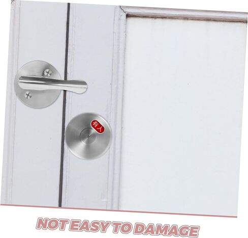 Mobestech 1set Privacy Indicator Lever Lock Stainless Steel Door Lock for Bathroom Vacant Occupied Suitable for Public Restroom Easy to Install in Saudi Arabia