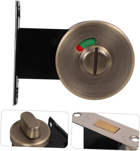 قفل باب بدون مفتاح لغرف النوم، مؤشر قفل خصوصية باب الجيب، من الفولاذ المقاوم للصدأ للاستخدام التجاري في الحمامات العامة in Kuwait
