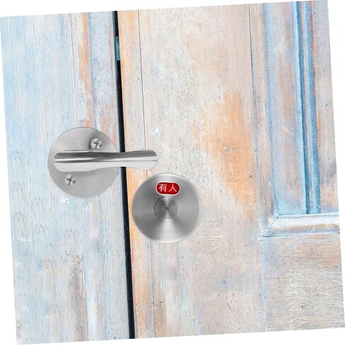 ERINGOGO 1set Bathroom Door Lock Vacant Occupied Indicator Barn Door Locks for Rv Public Restroom Complete Installation Kit in Saudi Arabia