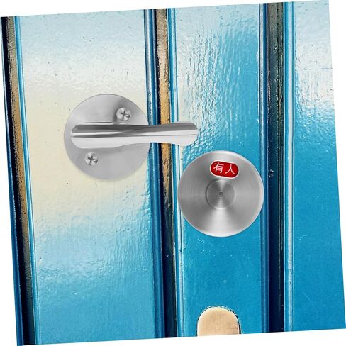 ERINGOGO 1set Bathroom Door Lock Vacant Occupied Indicator Barn Door Locks for Rv Public Restroom Complete Installation Kit in Saudi Arabia