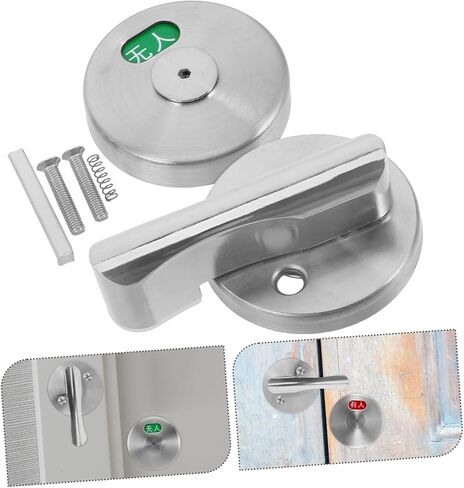 ERINGOGO 1set Bathroom Door Lock Vacant Occupied Indicator Barn Door Locks for Rv Public Restroom Complete Installation Kit in Saudi Arabia