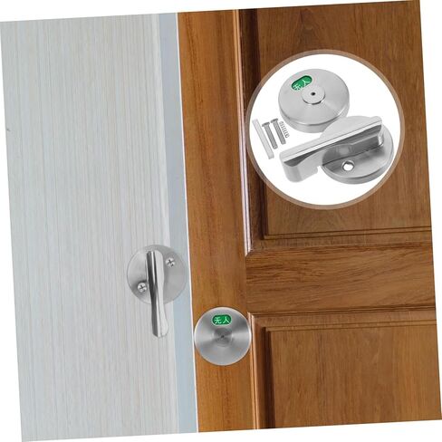 ERINGOGO 1set Bathroom Door Lock Vacant Occupied Indicator Barn Door Locks for Rv Public Restroom Complete Installation Kit in Saudi Arabia