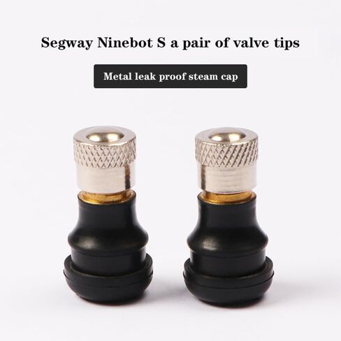 2 valves for Segway Ninebot self-Balancing Scooters—Rubber and Brass tubeless tire valves, Suitable for MAX G30P/G30LP, S/S2/S Pro/Mini PRO/S-Plus. in Saudi Arabia