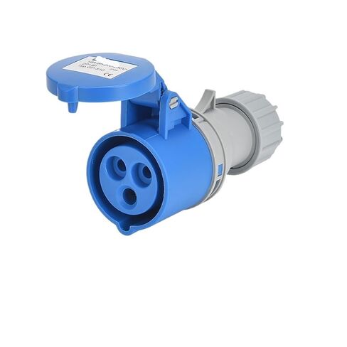 Industrial Plug and Socket Connector Three-Phase 3-core 4P5 Hole 16A/32A Waterproof Non-Explosion-Proof IP44(3p16a Ip44 Dark Straight Seat Gp) in Saudi Arabia