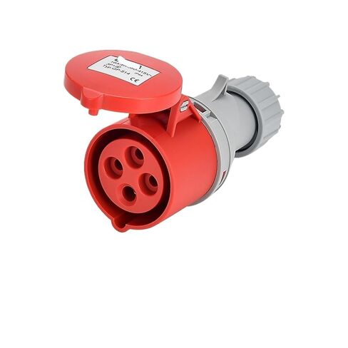 Industrial Plug and Socket Connector Three-Phase 3-core 4P5 Hole 16A/32A Waterproof Non-Explosion-Proof IP44(3p16a Ip44 Dark Straight Seat Gp) in Saudi Arabia