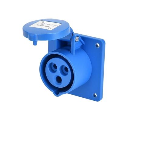 Industrial Plug and Socket Connector Three-Phase 3-core 4P5 Hole 16A/32A Waterproof Non-Explosion-Proof IP44(3p16a Ip44 Dark Straight Seat Gp) in Saudi Arabia