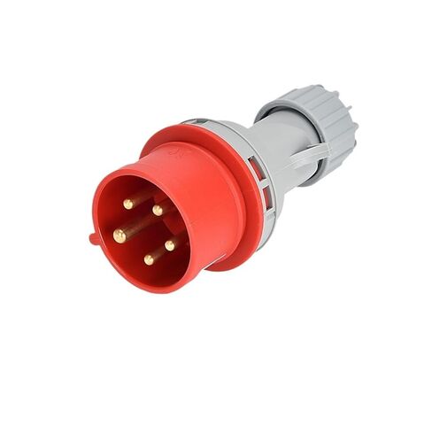 Industrial Plug and Socket Connector Three-Phase 3-core 4P5 Hole 16A/32A Waterproof Non-Explosion-Proof IP44(3p16a Ip44 Dark Straight Seat Gp) in Saudi Arabia