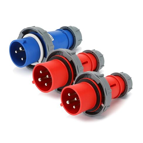 1 PC red 16A 32A Industrial Plug and Socket IP67 Connector Exposed and Concealed Docking Conversion(LX 0252 -5 core 32A) in Saudi Arabia